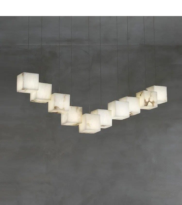 Каскадная люстра Marbel Cube Line