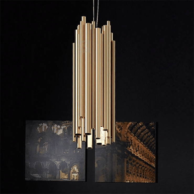 Светильник подвесной Brubeck D18 Латунь в стиле Delightful