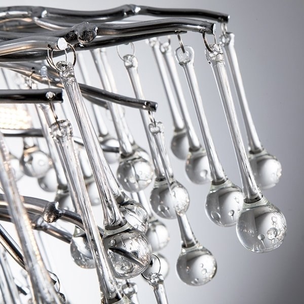 Люстра Droplet Chandelier Chrome D120