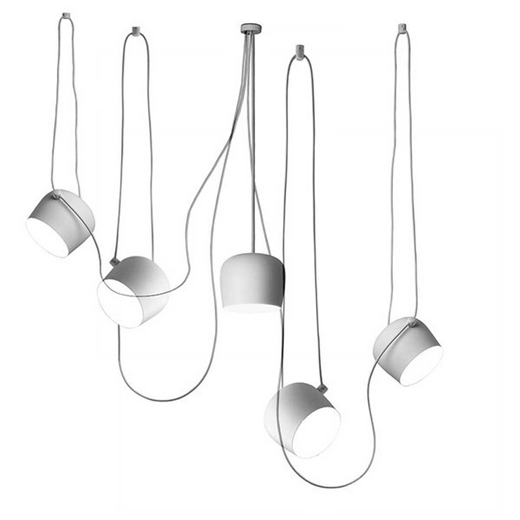 Светильник подвесной  Aim 5 White в стиле Flos