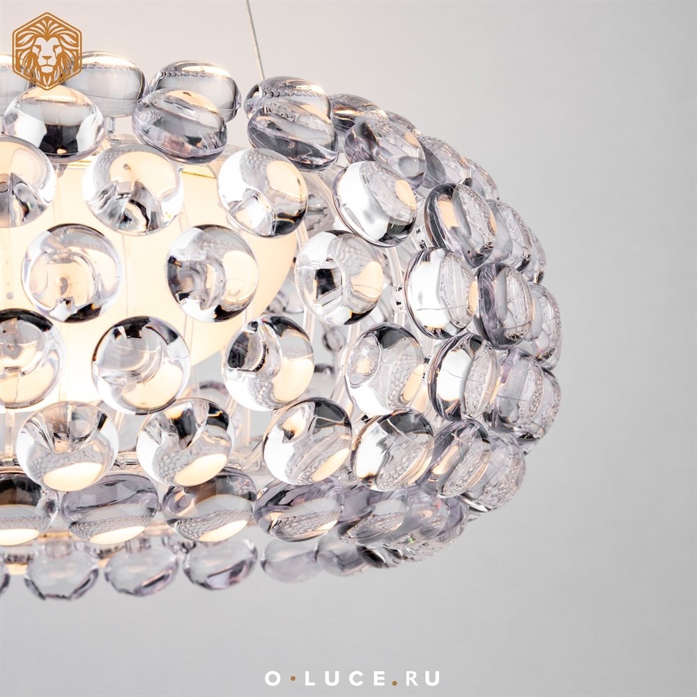 Люстра подвесная Caboche Clear D35 в стиле Foscarini