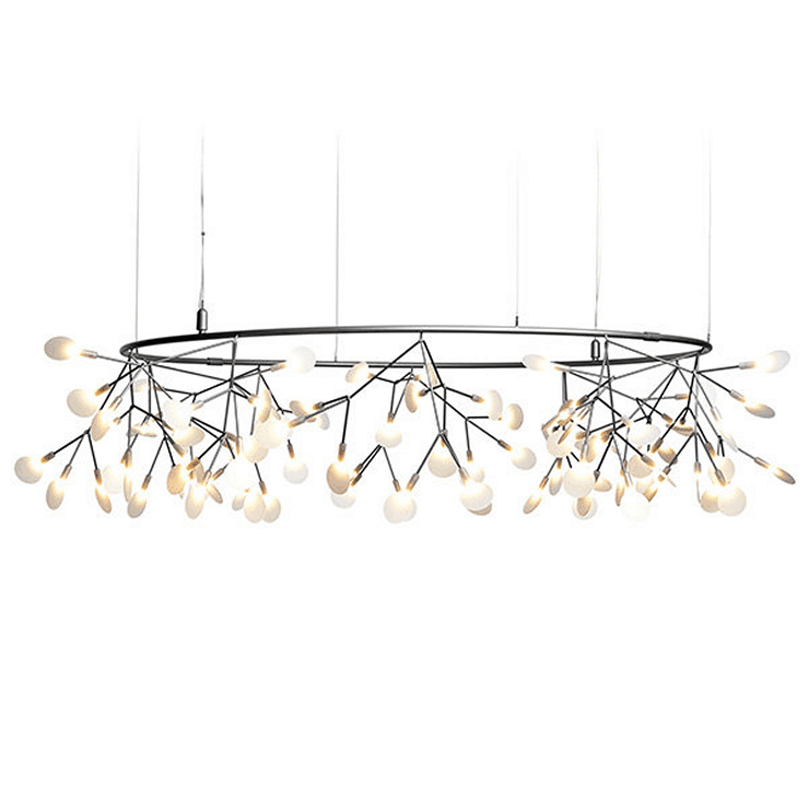 Люстра Heracleum The Big O D60  Никель в стиле Moooi