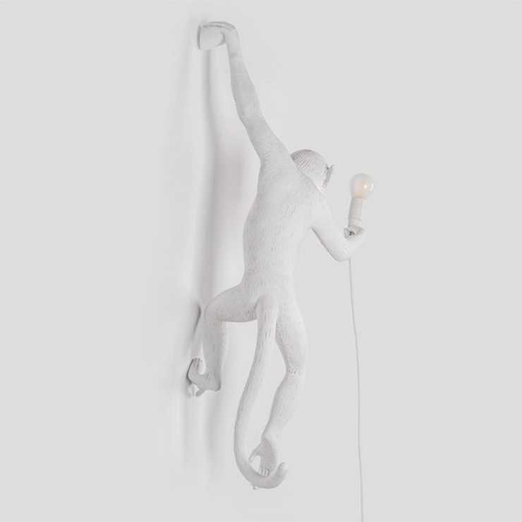 Бра Monkey Wall Lamp White левая в стиле Seletti