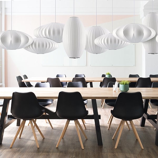 Светильник Saucer Bubble Pendant D63 в стиле George Nelson