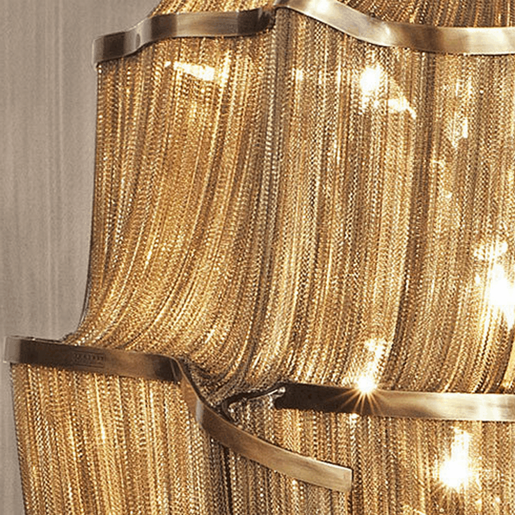 Люстра Atlantis A13SD D50 Диаметр 50 см / Высота 110 см Золотой в стиле Terzani