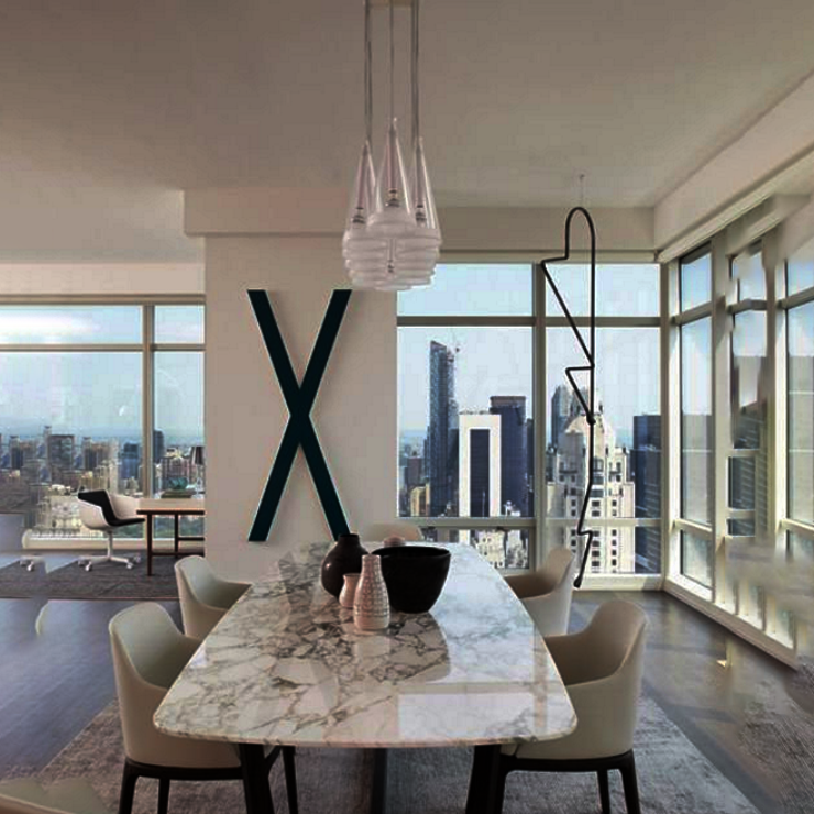 Люстра Fucsia 12 в стиле Flos