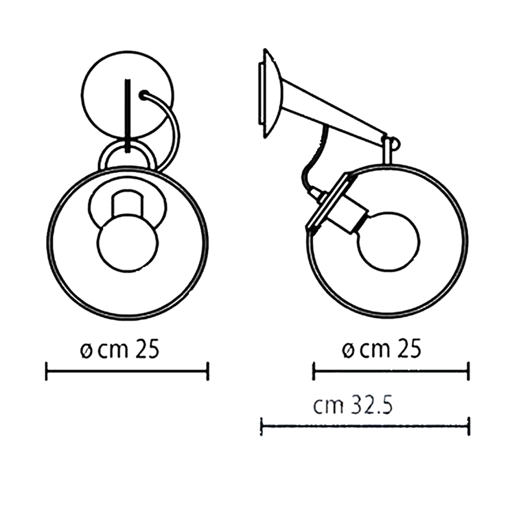 Бра Miconos в стиле Artemide