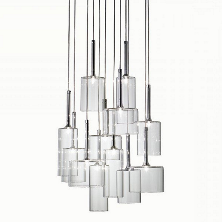 Люстра Spillray 12 Прозрачный в стиле Axo Light