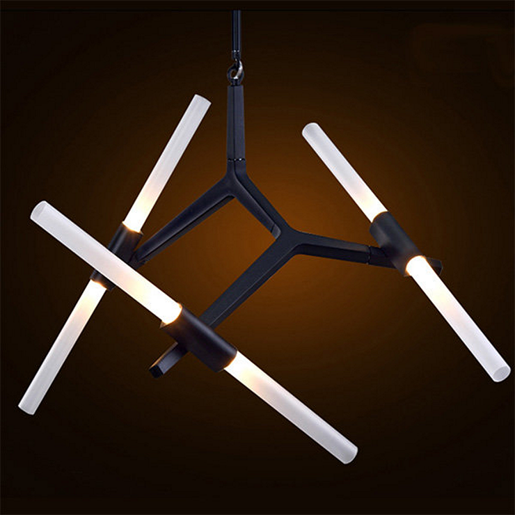 Люстра Agnes 6 Black в стиле Lindsey Adelman