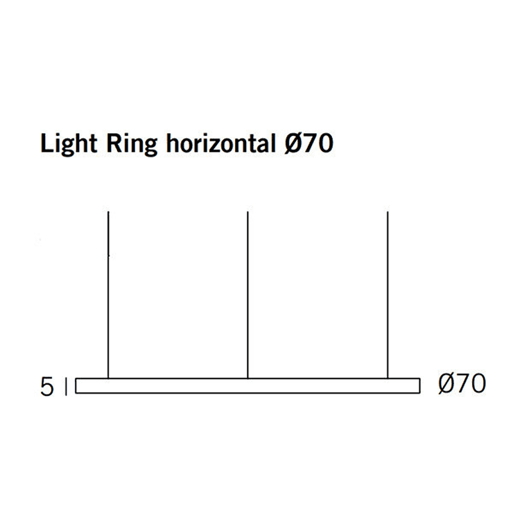 Светильник Light Ring Horizontal D70 Brass