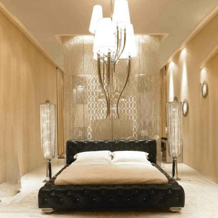 Люстра Brunilde 3+3  Белый в стиле Ipe Cavalli