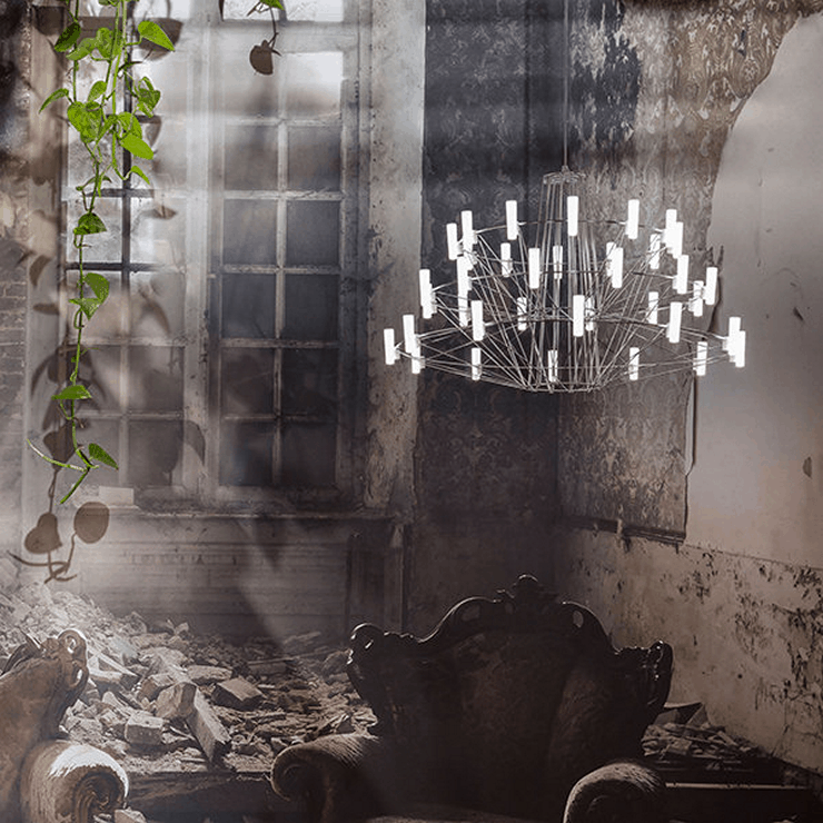 Люстра Coppelia Small D85 Nickel в стиле Moooi