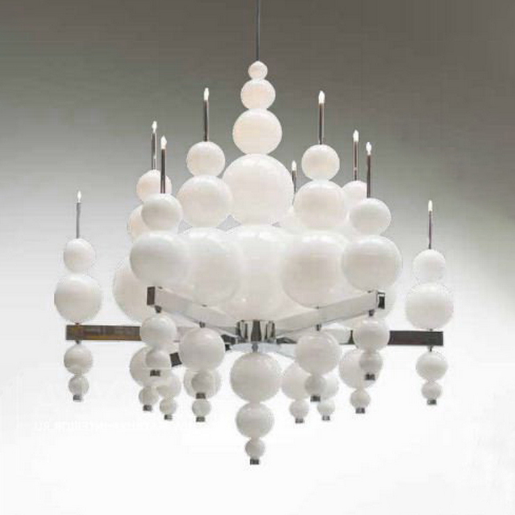 Люстра 12 Tears From Moon 12 плафонов белый в стиле Ilfari