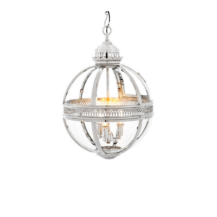 Люстра Lantern Residential D42 никель в стиле Eichholtz