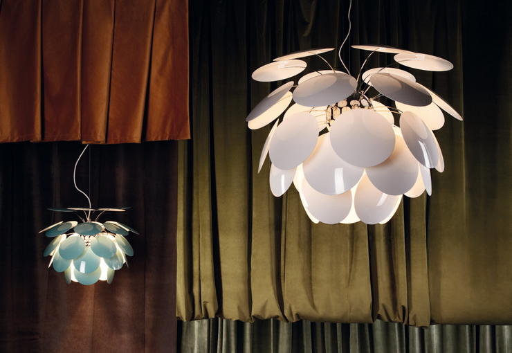 Люстра Discoco  Диаметр 35 см Белый