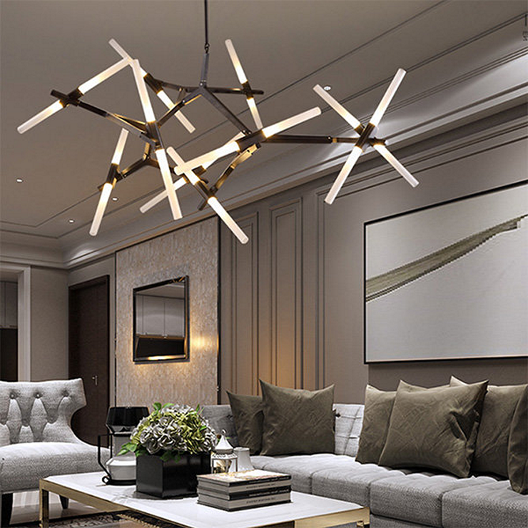 Люстра Agnes 20 Black в стиле Lindsey Adelman