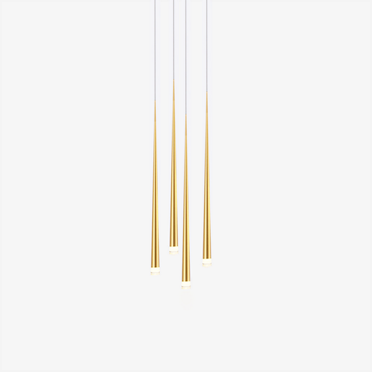 Люстра Slim 4 Gold Round в стиле Vibia