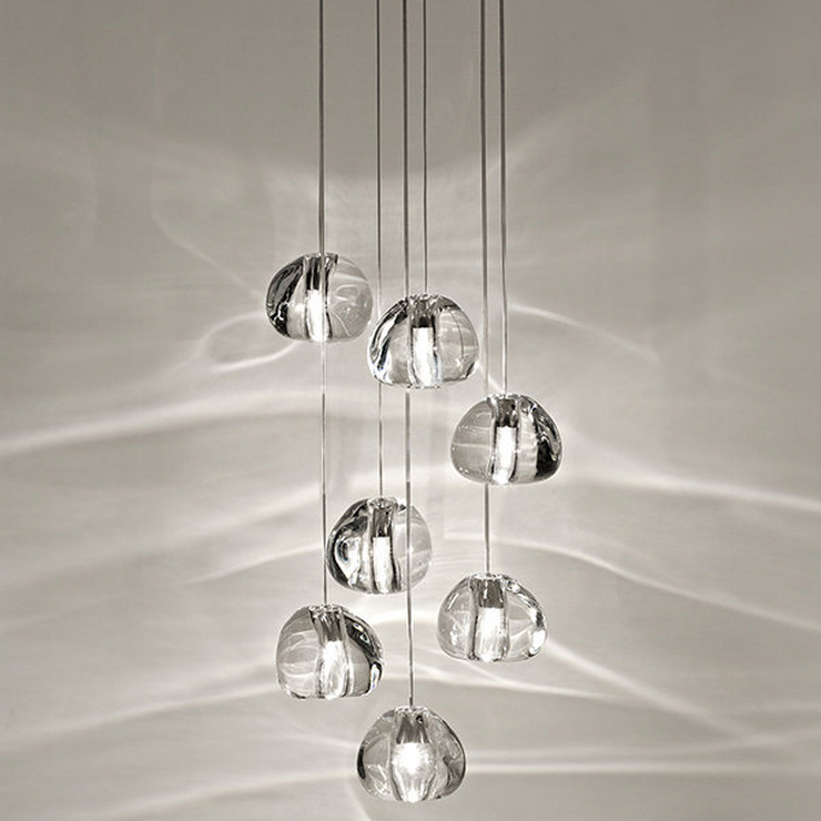 Светильник Mizu 7 Seven Pendant Chandelier в стиле Terzani