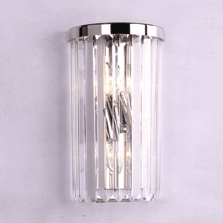 Бра New York, Nickel Clear crystal L18*H30*Sp10 cm