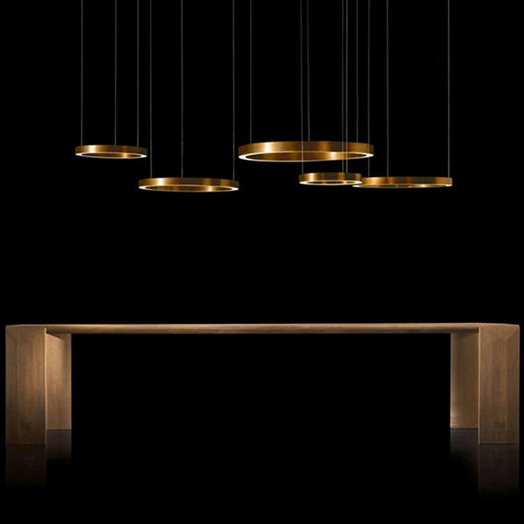 Светильник Light Ring Horizontal D70 Copper в стиле Henge