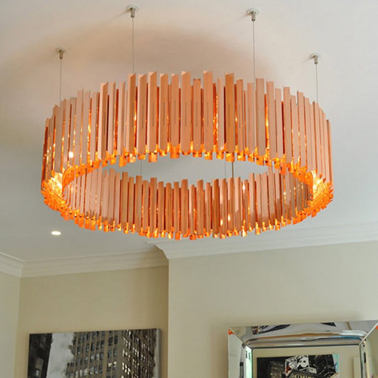 Люстра Facet 24 Copper в стиле Tom Kirk