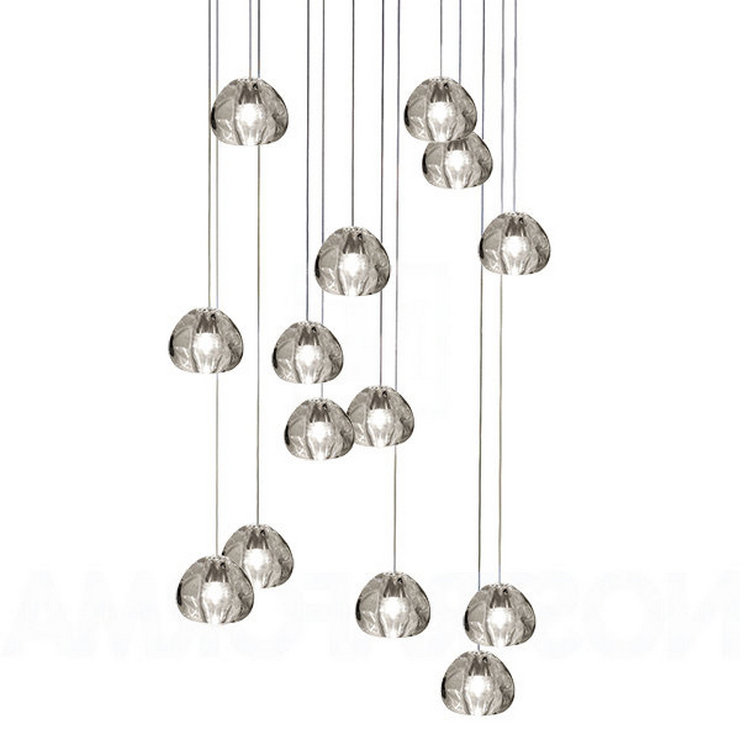 Светильник подвесной Mizu 14  Прямоугольник / 85 см х 28 см в стиле Terzani