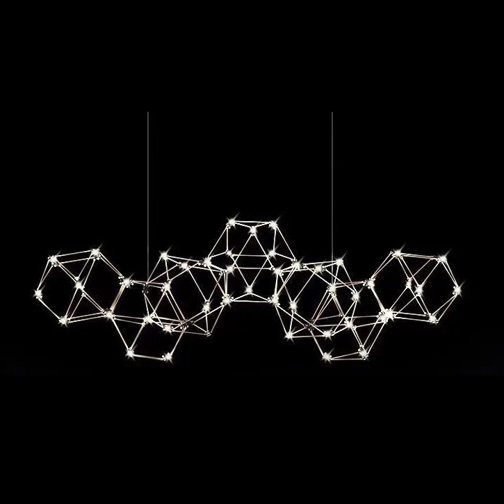 Люстра Bjork large в линию без вставок (сегмент 28*28 см)