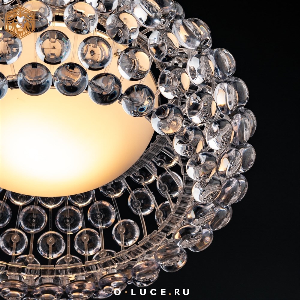 Люстра  потолочная Caboche Clear D35 в стиле Foscarini
