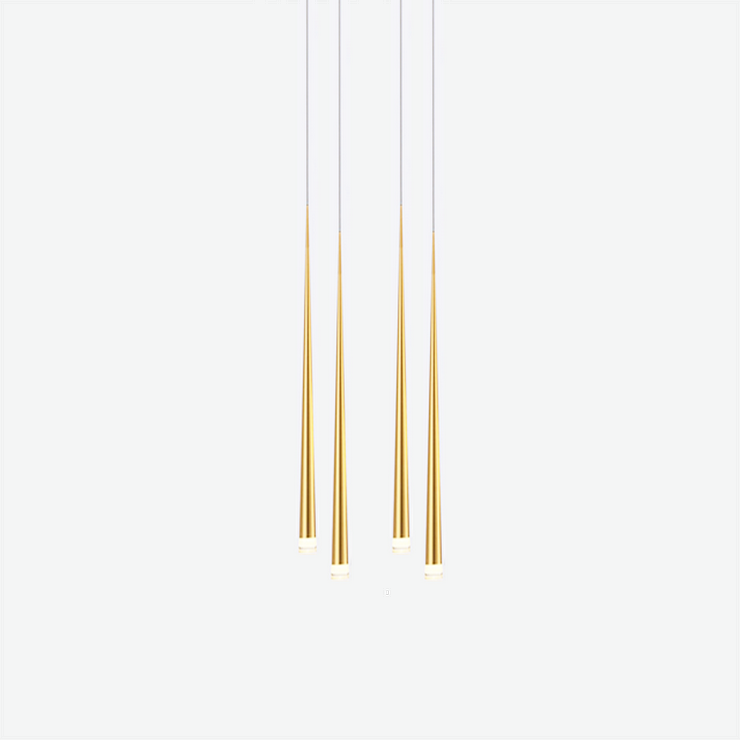 Люстра Slim 4 Gold Square в стиле Vibia