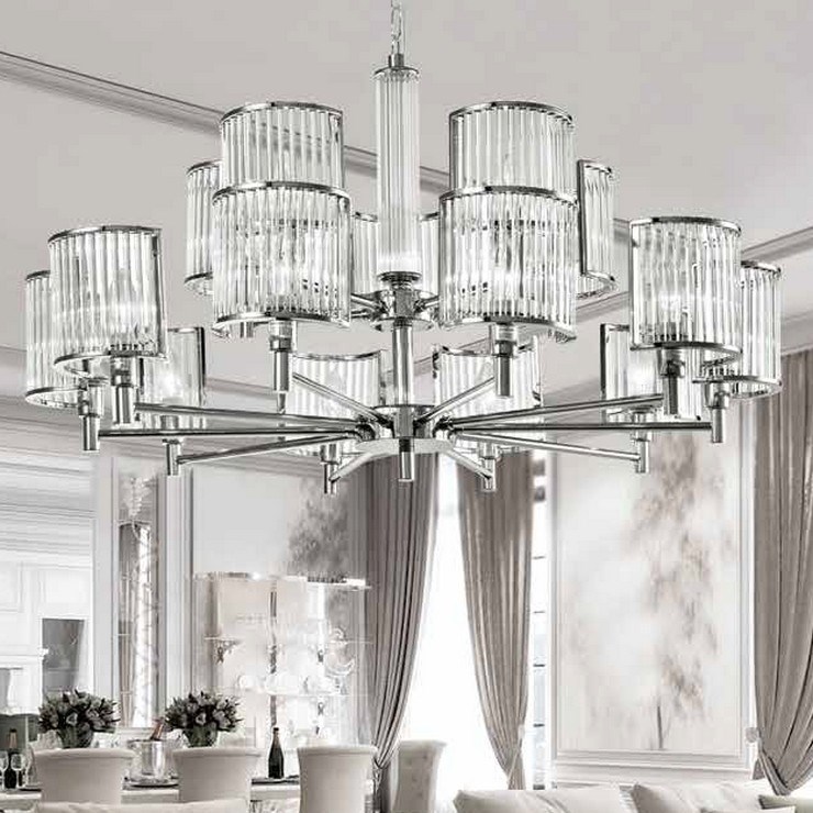 Люстра подвесная Hollywood D89 Nickel