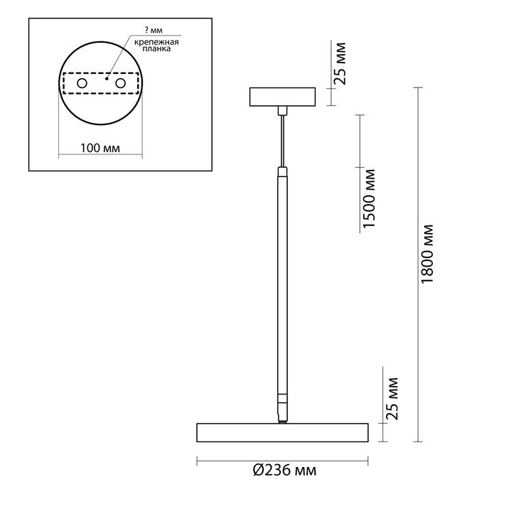 Светильник подвесной Pietra Gold
