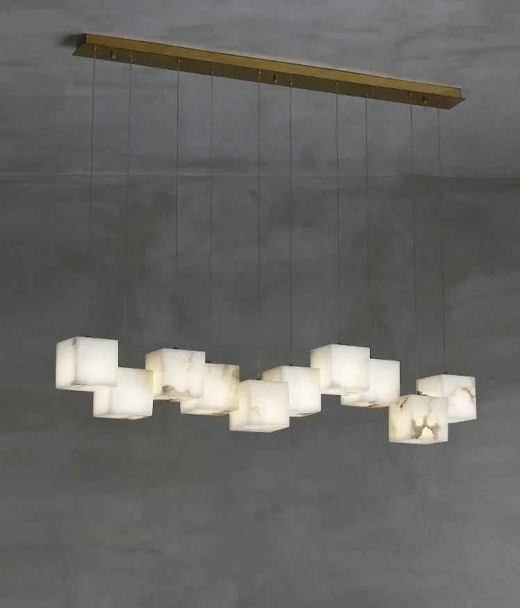 Каскадная люстра Marbel Cube Line