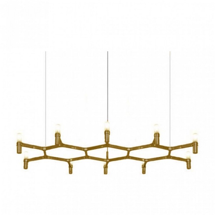 Люстра Crown Plana Mega Gold в стиле Nemo
