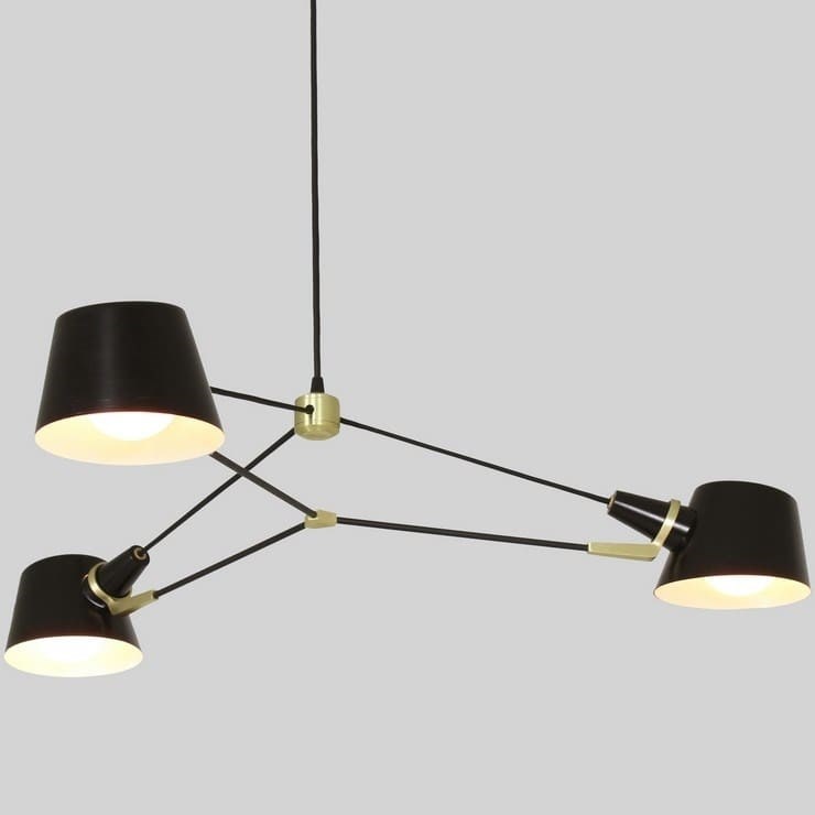 Люстра Pivot 3 чёрный