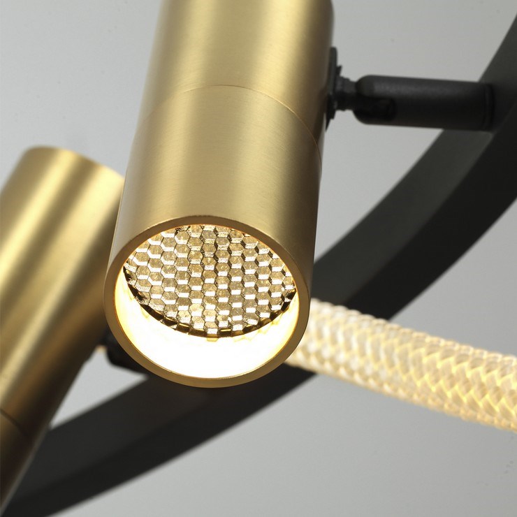 Люстра подвесная Tracer Bar  D90 Gold