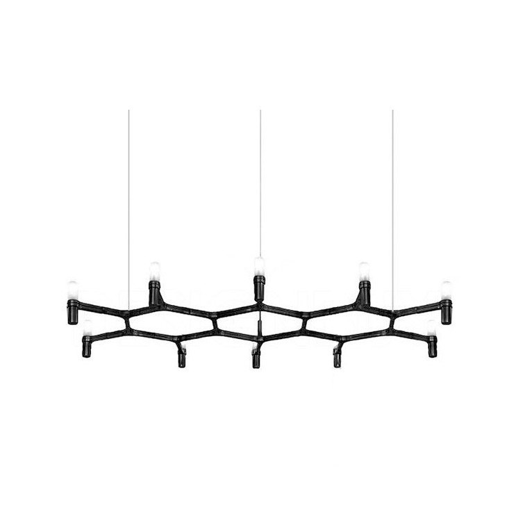 Люстра Crown Plana Mega Black L140 в стиле Nemo