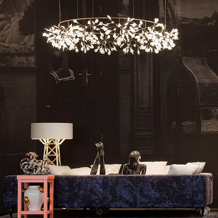 Люстра Heracleum The Big O D210  медный в стиле Moooi