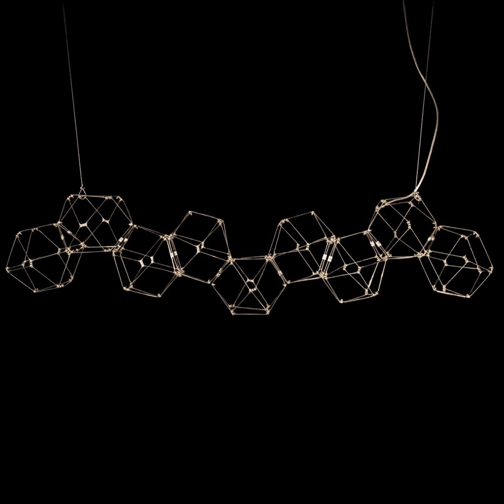 Люстра Bjork small в линию без вставок (сегмент 20*20 см)