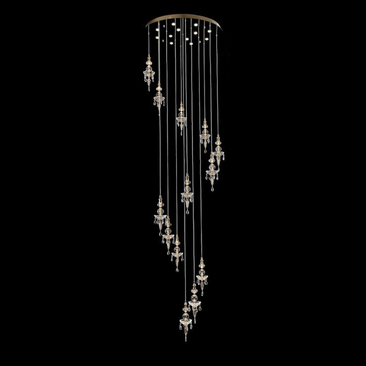 Люстра потолочная Plano D80 Gold