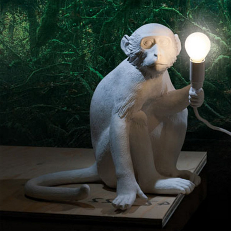 Настольная лампа Обезьяна Monkey Table Lamp  в стиле Seletti