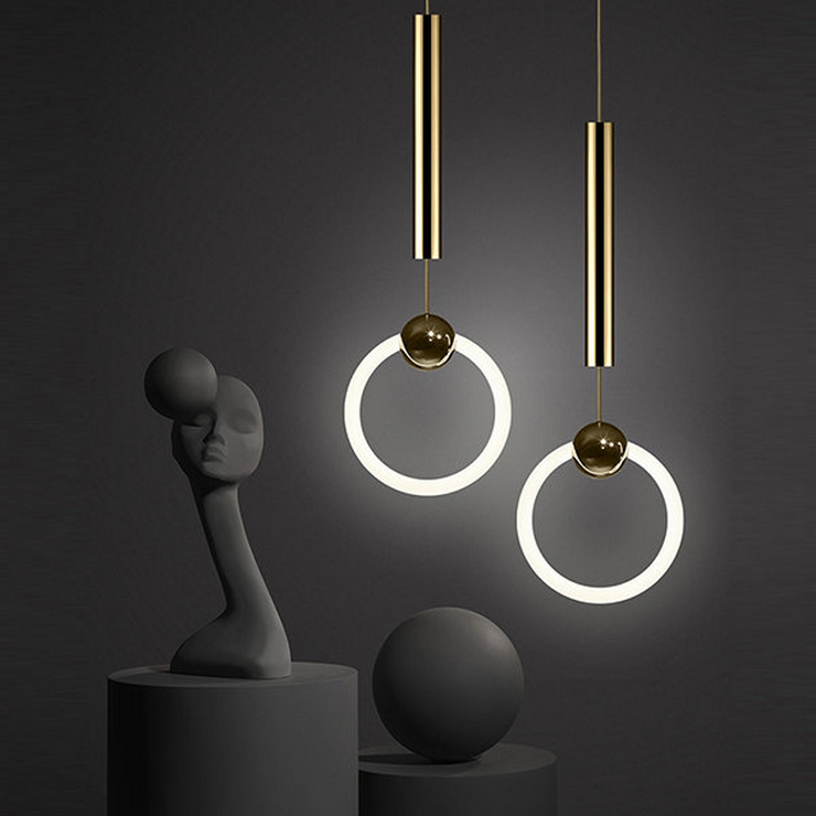 Светильник Ring Light Gold D30 в стиле Lee Broom