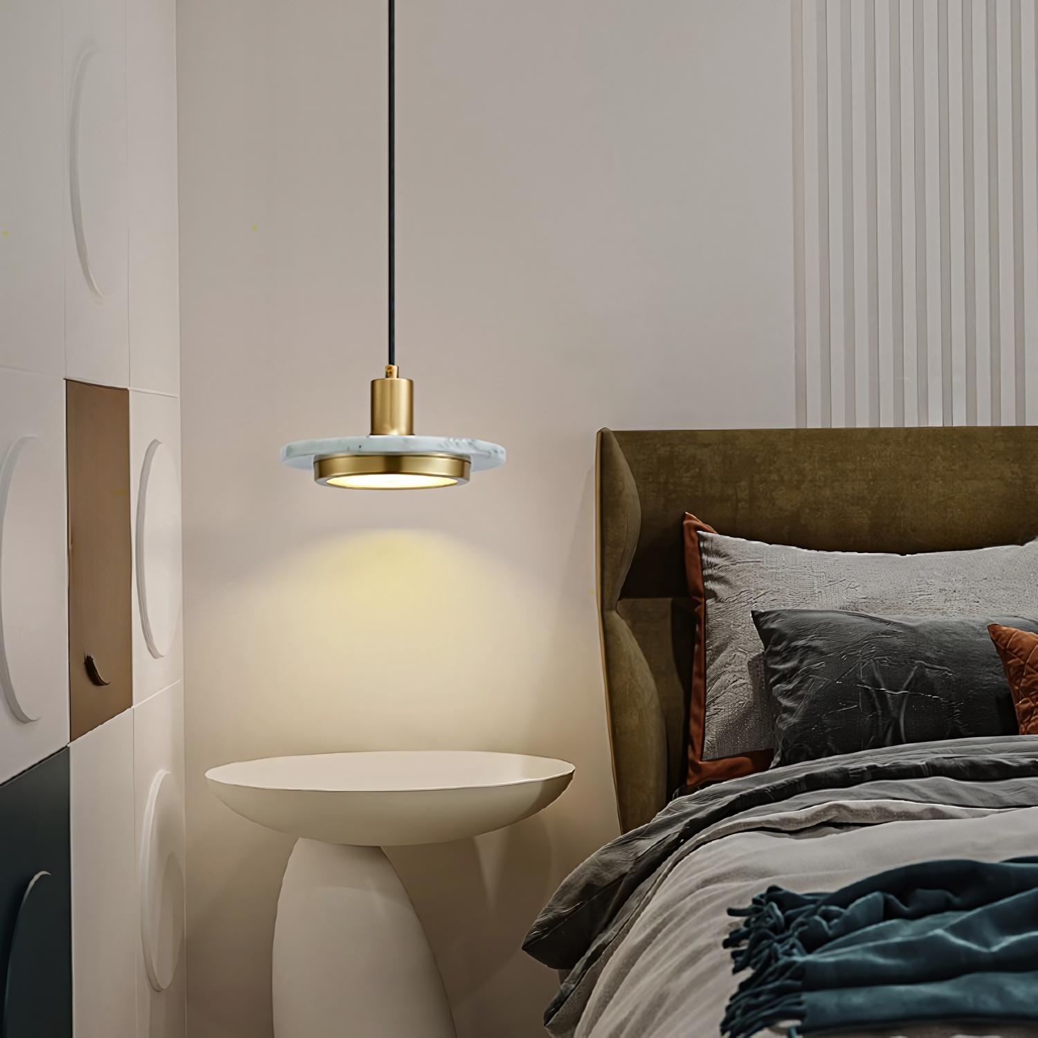 Светильник подвесной Pirita l White