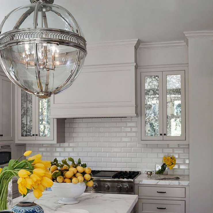 Люстра Lantern Residential D60 никель в стиле Eichholtz