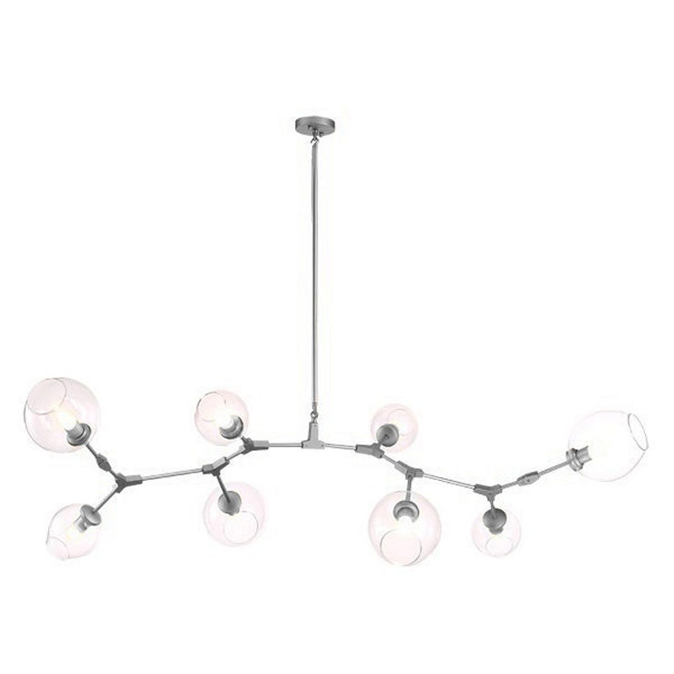 Люстра Branching Bubbles 8 Nickel в стиле Lindsey Adelman