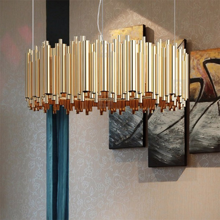 Люстра подвесная Brubeck D80 Gold в стиле Delightful