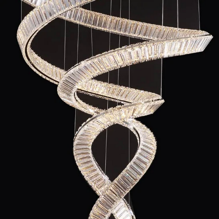 Люстра подвесная Bertolda spiral Silver D100