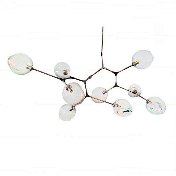 Люстра Branching Bubbles 9 Nikel в стиле Lindsey Adelman