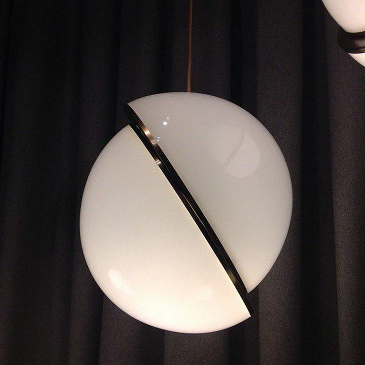 Светильник Crescent Light D40 Chrome в стиле Lee Broom