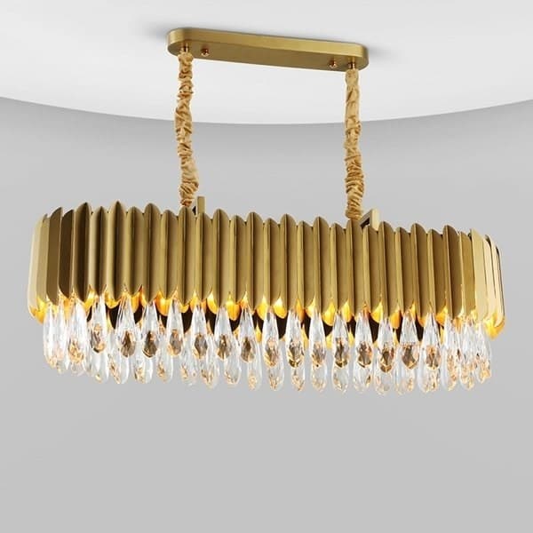 Люстра Cascata Impennata Long Gold
