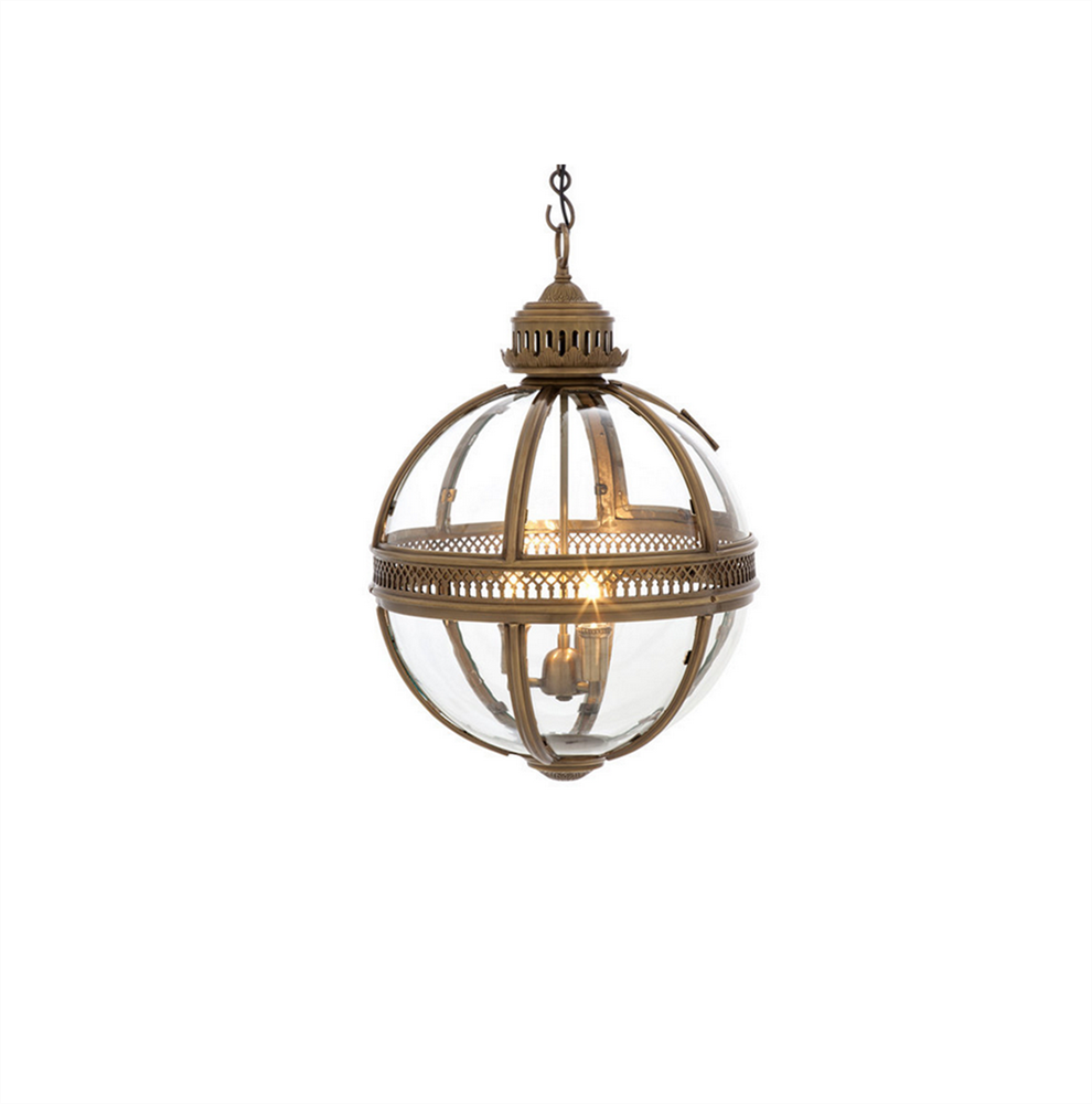 Люстра Lantern Residential D30 бронза в стиле Eichholtz